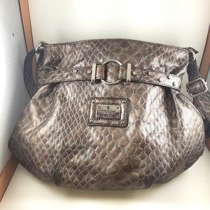 Nicole Miller metallic shoulder bag